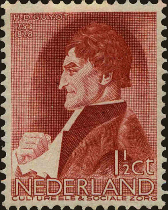 Front view of Netherlands B77 collectors stamp