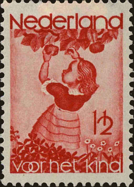 Front view of Netherlands B82 collectors stamp