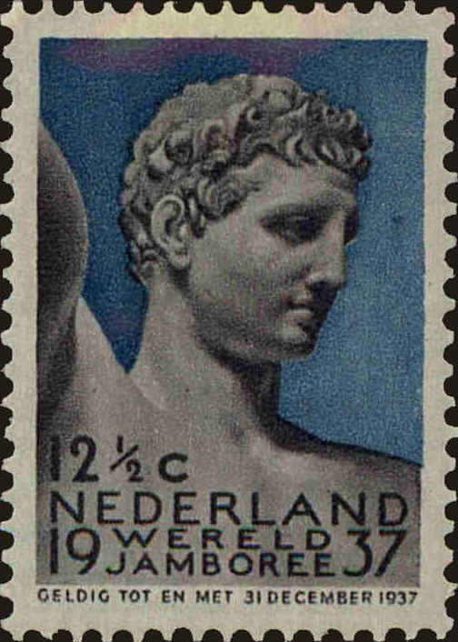 Front view of Netherlands 208 collectors stamp