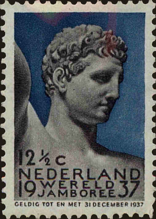 Front view of Netherlands 208 collectors stamp