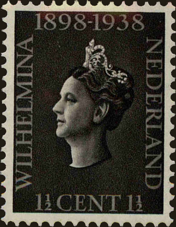 Front view of Netherlands 209 collectors stamp