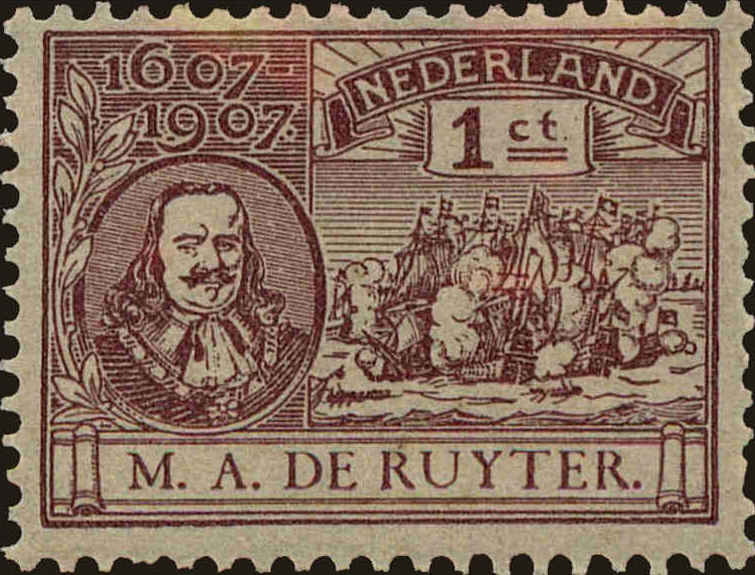 Front view of Netherlands 88 collectors stamp