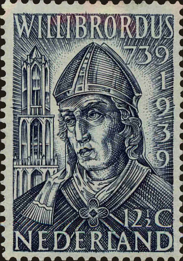 Front view of Netherlands 213 collectors stamp