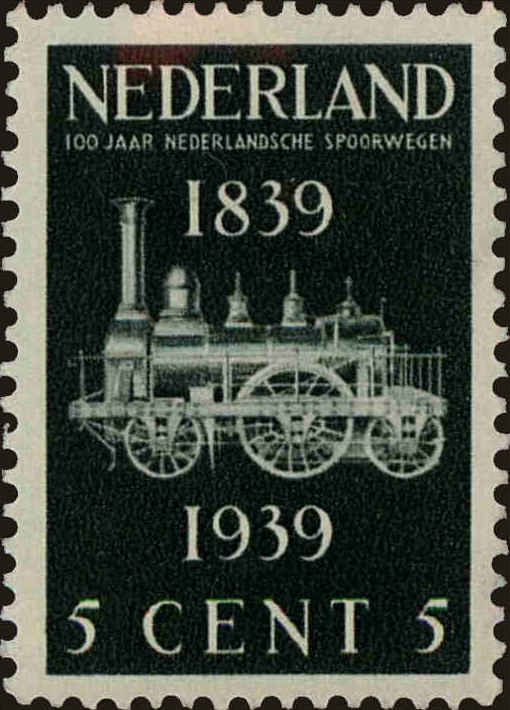 Front view of Netherlands 214 collectors stamp