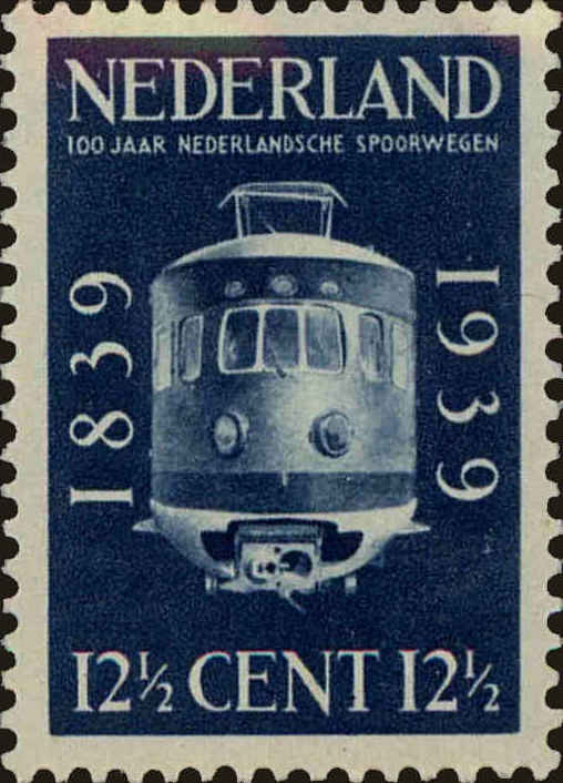 Front view of Netherlands 215 collectors stamp