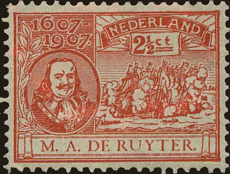 Front view of Netherlands 89 collectors stamp