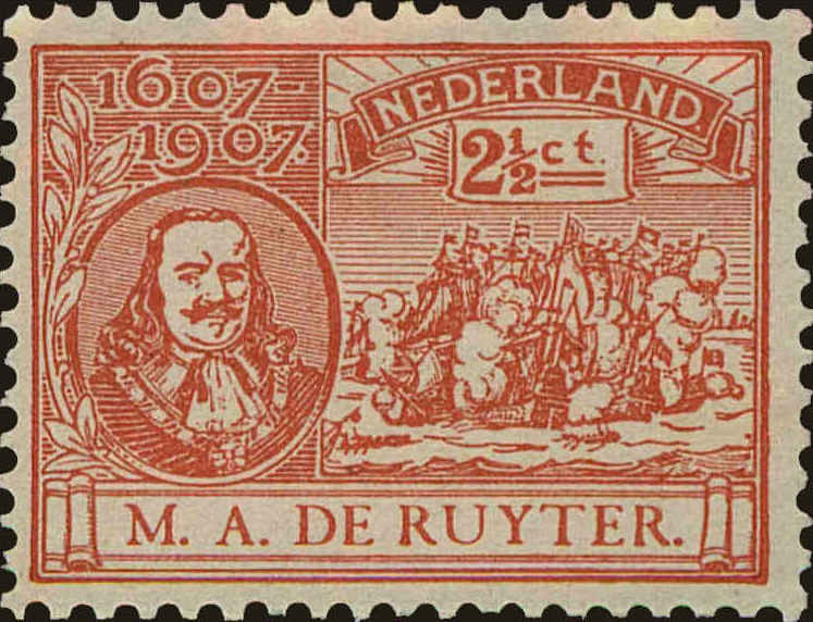 Front view of Netherlands 89 collectors stamp