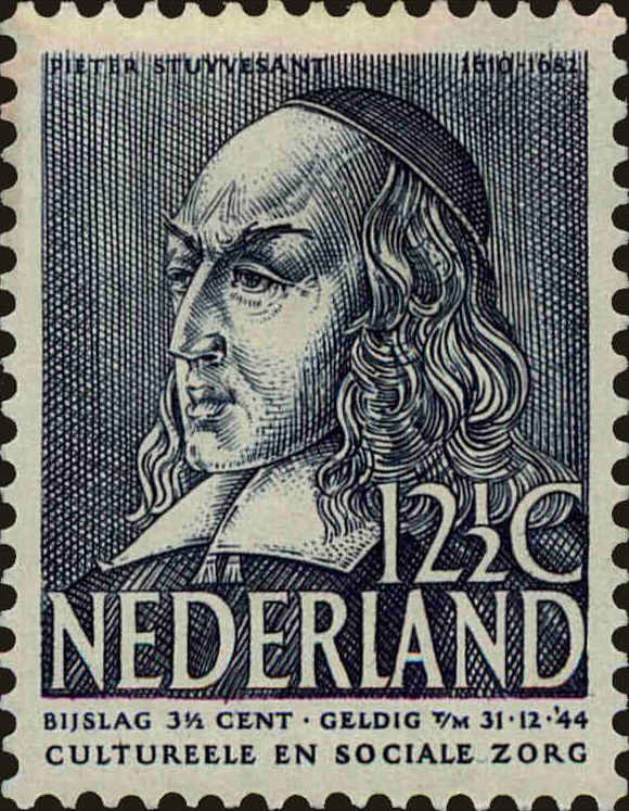 Front view of Netherlands B117 collectors stamp