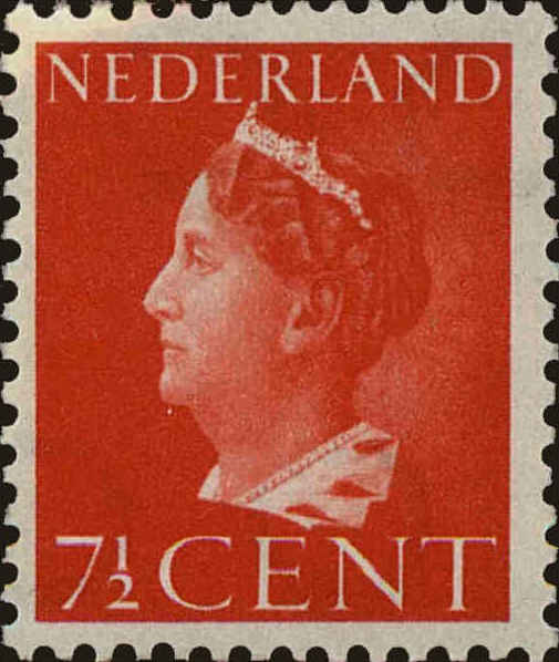 Front view of Netherlands 217 collectors stamp