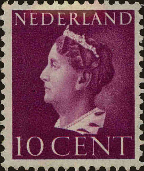 Front view of Netherlands 218 collectors stamp