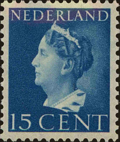 Front view of Netherlands 220 collectors stamp