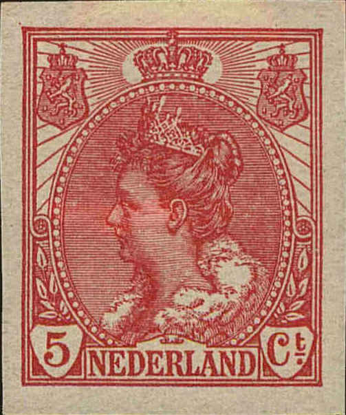 Front view of Netherlands 111 collectors stamp