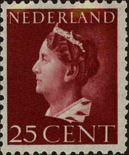 Front view of Netherlands 223 collectors stamp