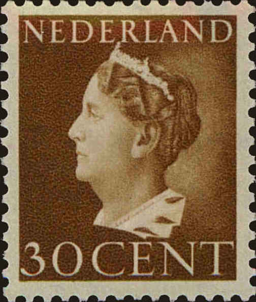 Front view of Netherlands 224 collectors stamp