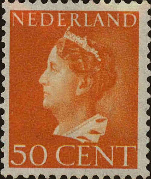 Front view of Netherlands 225A collectors stamp