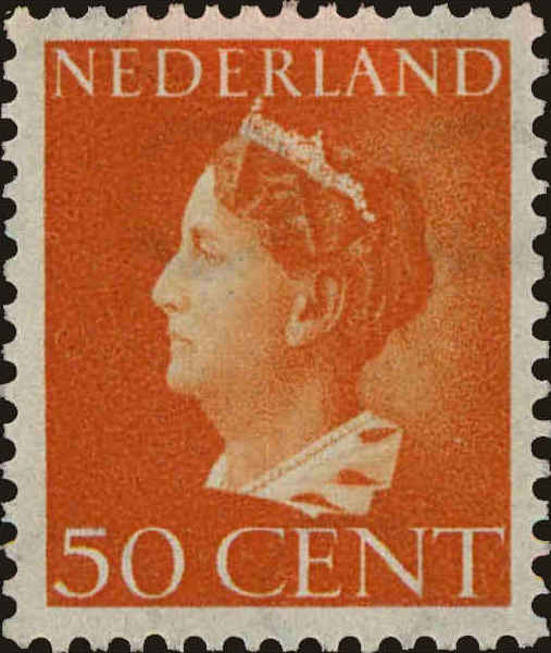 Front view of Netherlands 225A collectors stamp