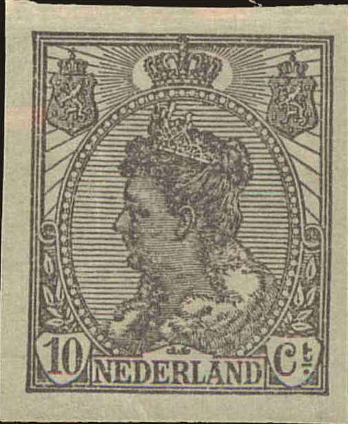 Front view of Netherlands 112 collectors stamp