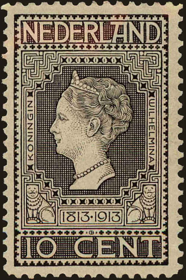 Front view of Netherlands 93 collectors stamp
