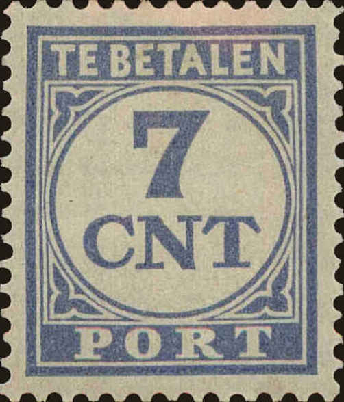 Front view of Netherlands J63 collectors stamp