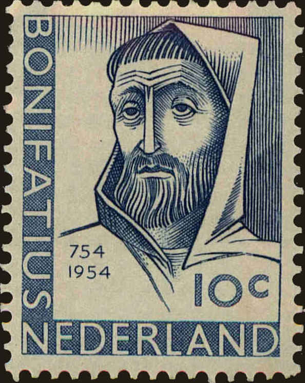 Front view of Netherlands 365 collectors stamp
