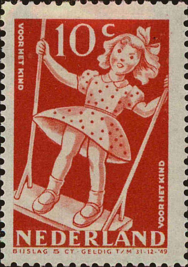 Front view of Netherlands B192 collectors stamp