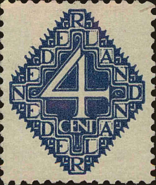 Front view of Netherlands 116 collectors stamp