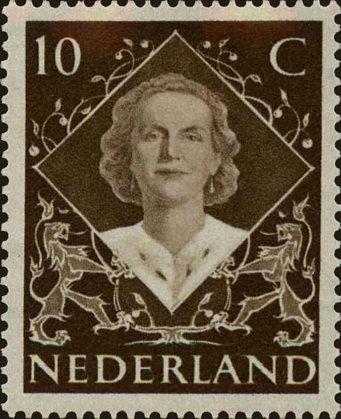 Front view of Netherlands 304 collectors stamp