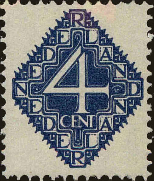 Front view of Netherlands 116 collectors stamp