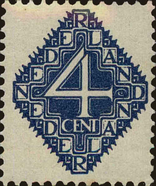 Front view of Netherlands 116 collectors stamp