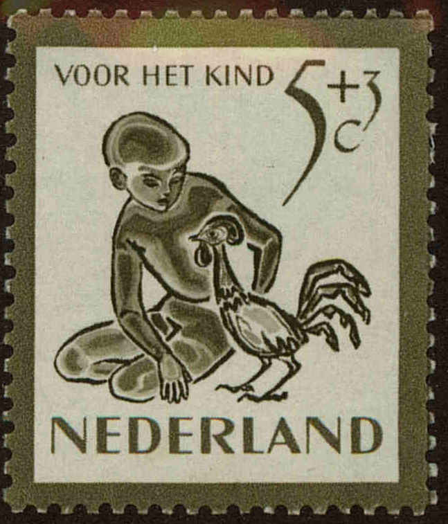 Front view of Netherlands B220 collectors stamp