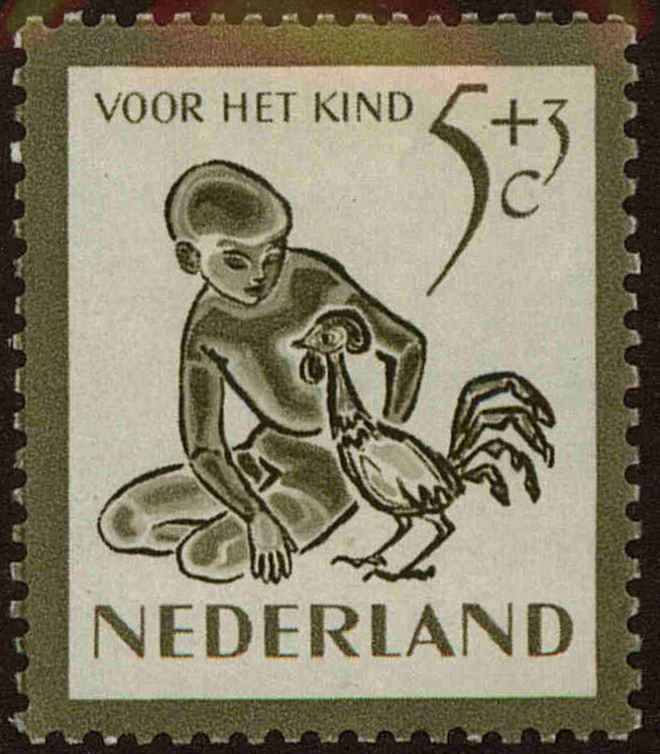 Front view of Netherlands B220 collectors stamp