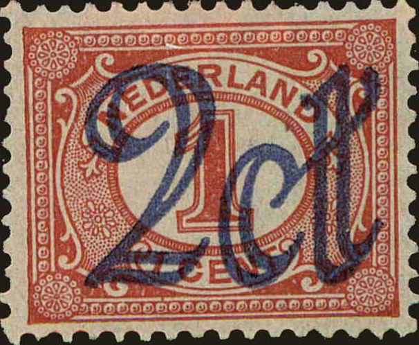 Front view of Netherlands 117 collectors stamp