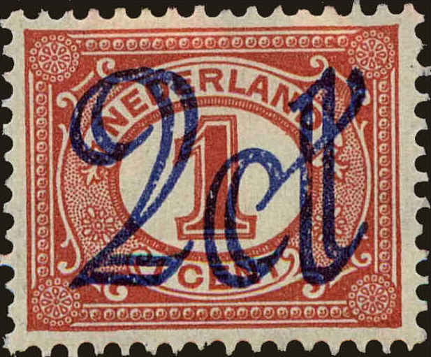 Front view of Netherlands 117 collectors stamp