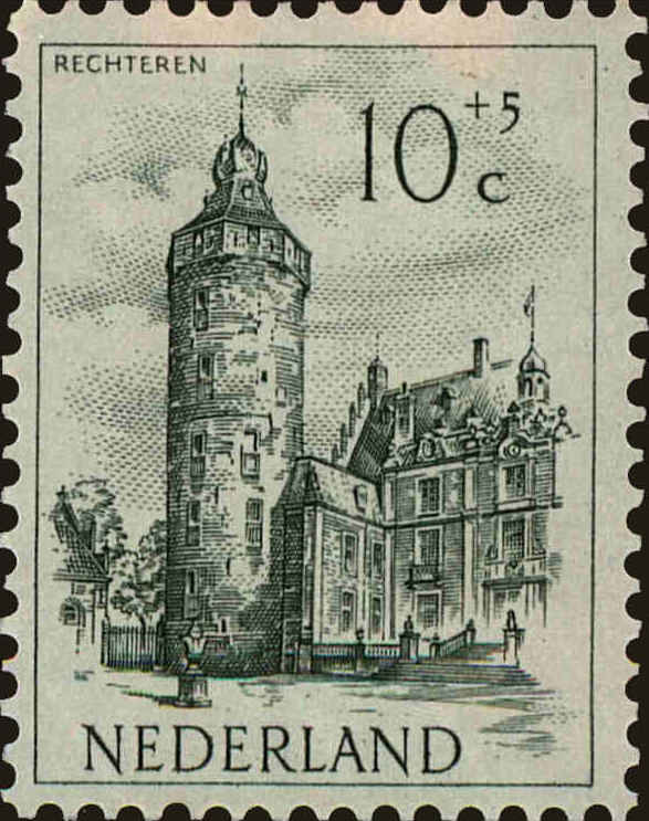 Front view of Netherlands B227 collectors stamp