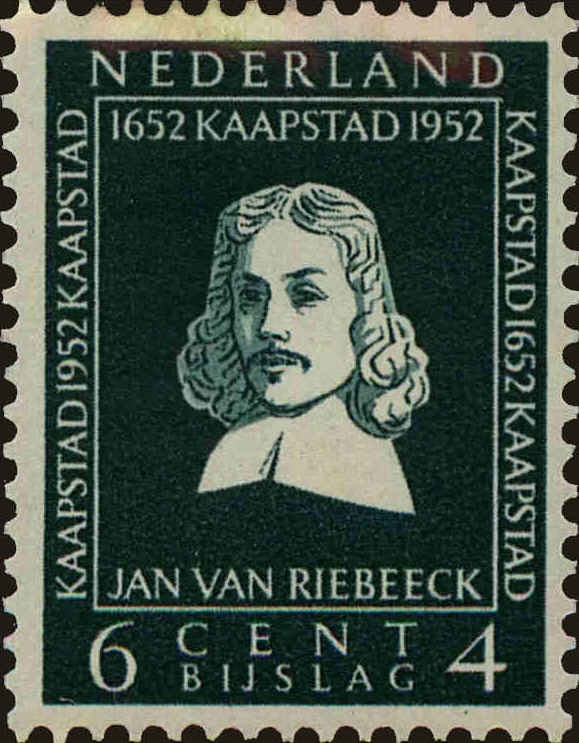 Front view of Netherlands B235 collectors stamp