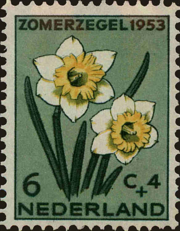 Front view of Netherlands B251 collectors stamp