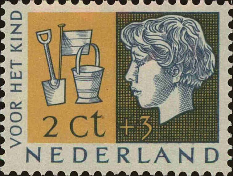 Front view of Netherlands B259 collectors stamp