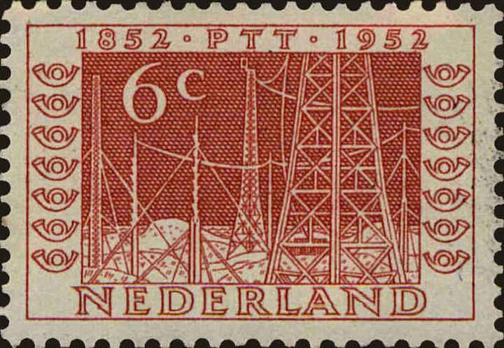 Front view of Netherlands 333 collectors stamp