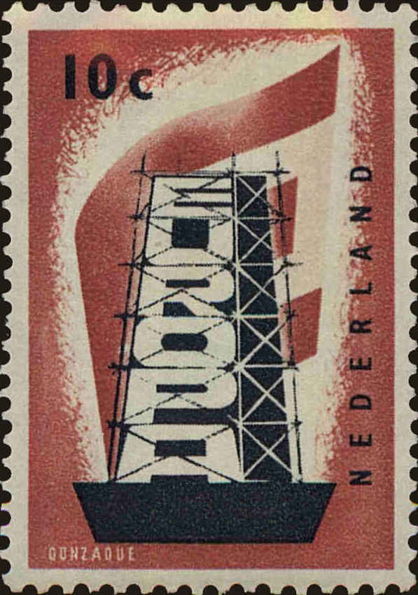 Front view of Netherlands 368 collectors stamp
