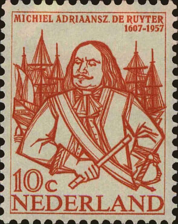 Front view of Netherlands 370 collectors stamp