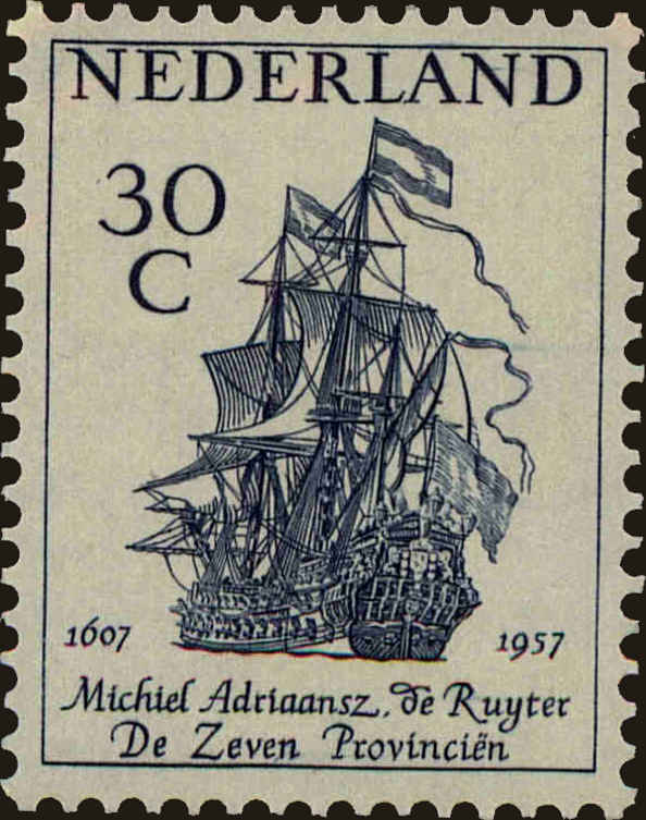Front view of Netherlands 371 collectors stamp