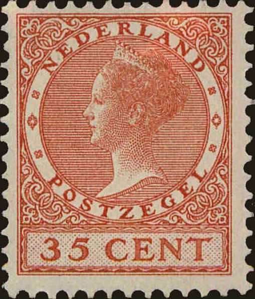 Front view of Netherlands 139 collectors stamp