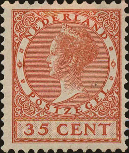 Front view of Netherlands 139 collectors stamp