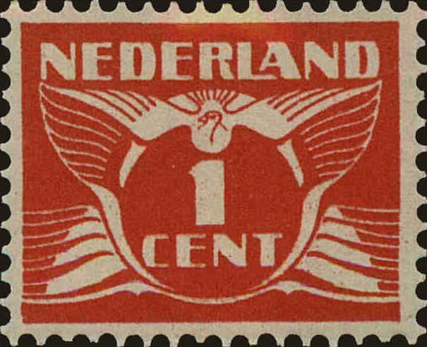 Front view of Netherlands 142 collectors stamp