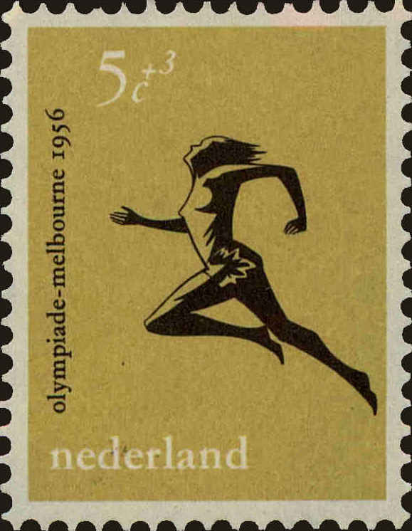 Front view of Netherlands B297 collectors stamp