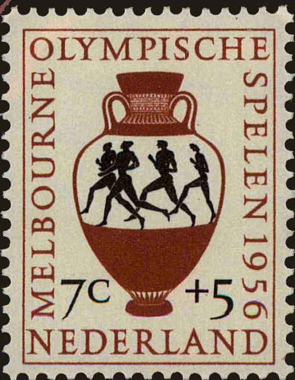 Front view of Netherlands B298 collectors stamp