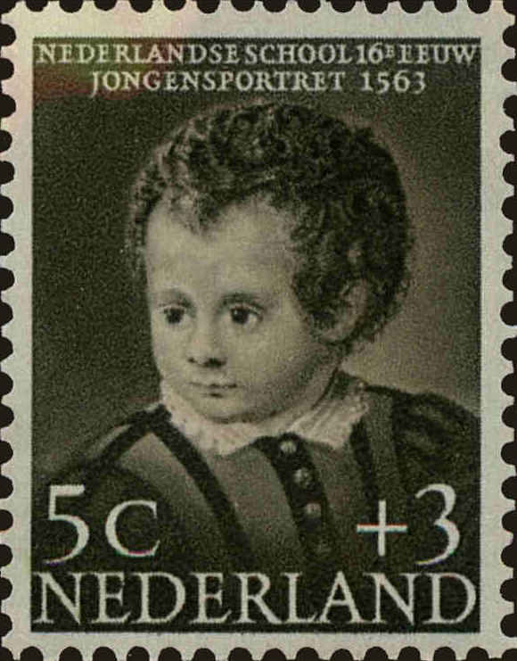 Front view of Netherlands B302 collectors stamp