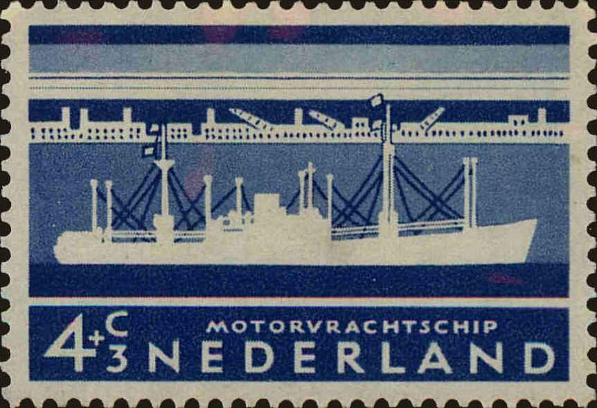 Front view of Netherlands B306 collectors stamp