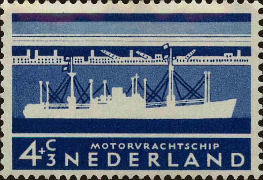 Front view of Netherlands B306 collectors stamp