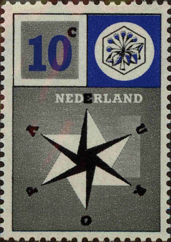 Front view of Netherlands 372 collectors stamp